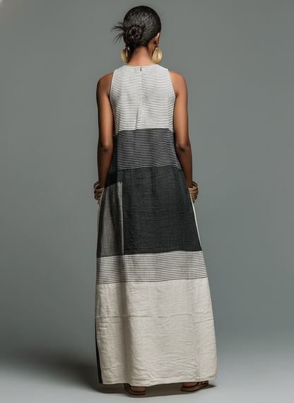 Sabrina | Linen Maxi Dress