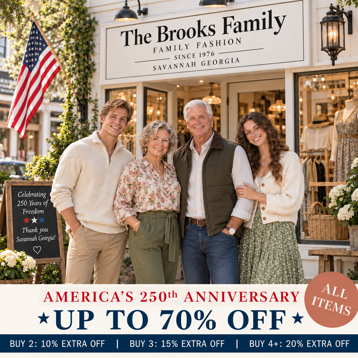America's 250th anniversary sale