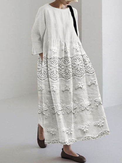 Zara | Delicate Lace Midi Dress