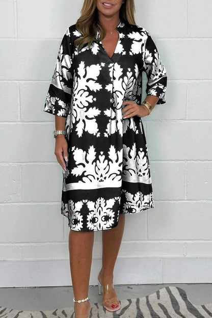 Sylvie | Elegant V-Neck Dress