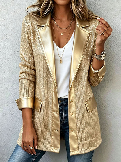 Marissa™ | Classic Feminine Shimmer Jacket Blazer