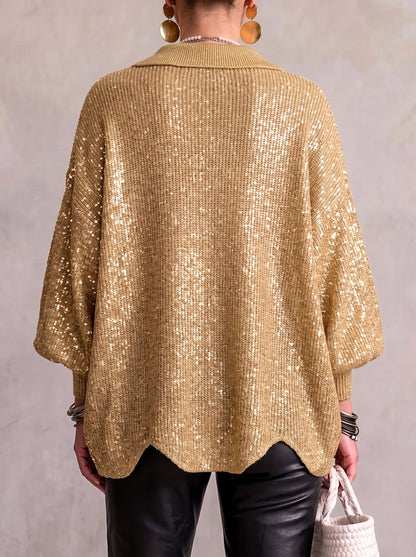Iolanthe | Collared Cardigan With Metal Buttons