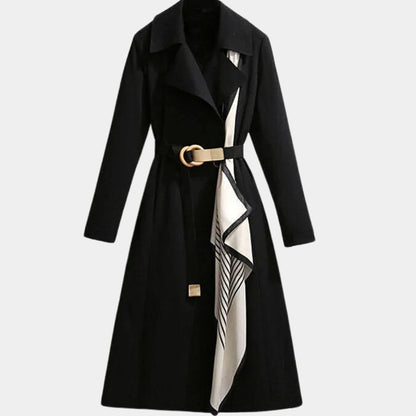 Clarice | Belted Classic Midi Trench Coat
